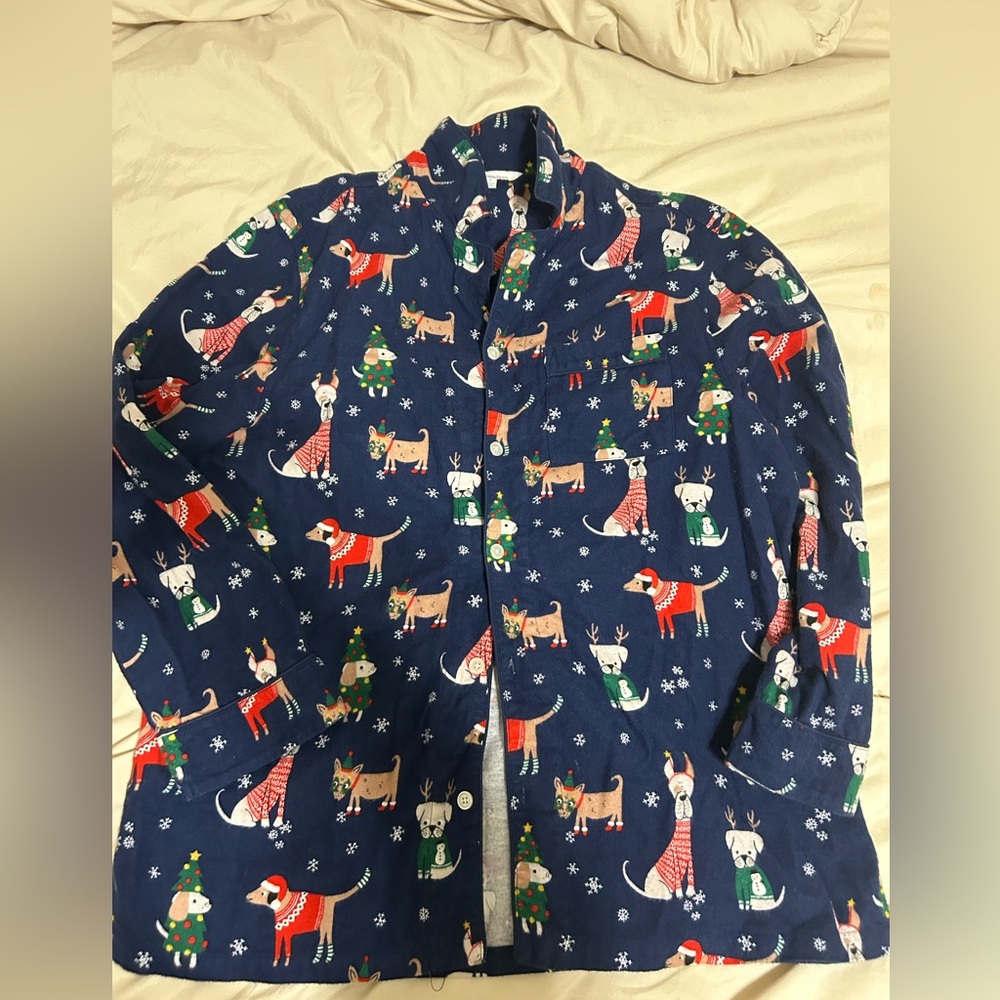 The Company Store Men's XMAS Pajamas Set Size L Flannel - Picture 4 of 10
